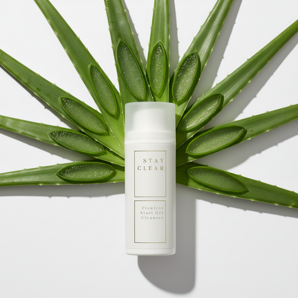 Flawless Start Gel Cleanser Aloe Fan
