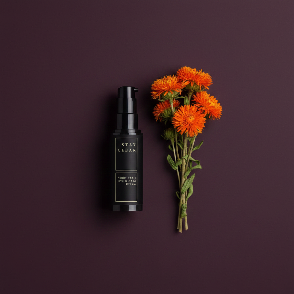 Night Shift bouquet flat lay