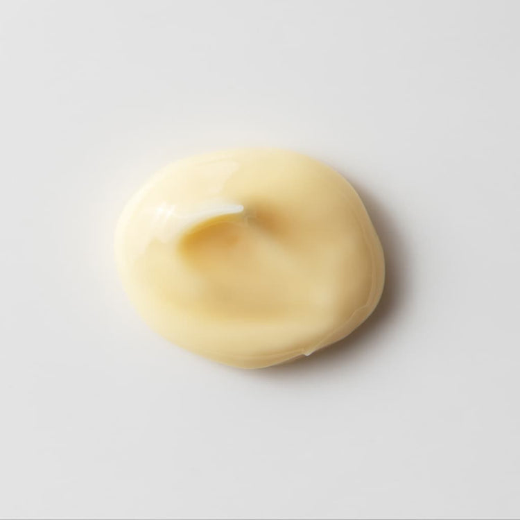 Cream swatch showing the lightweight, breathable texture of Stay Clear Beauty Night Shift Eye & Neck Cream — eye cream and neck cream for fine lines, wrinkles, sagging skin, and dark circles.
