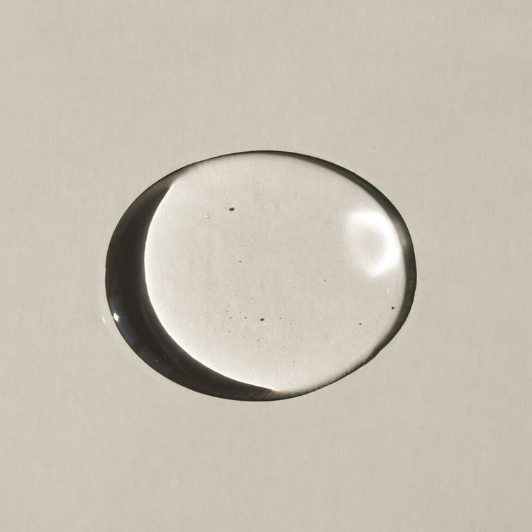 A pump of Stay Clear Beauty Super Serum Even Tone & Glow Sensitive showing its lightweight serum texture — brightening formula for dark spots, post-acne marks, and uneven skin tone on sensitive skin.
