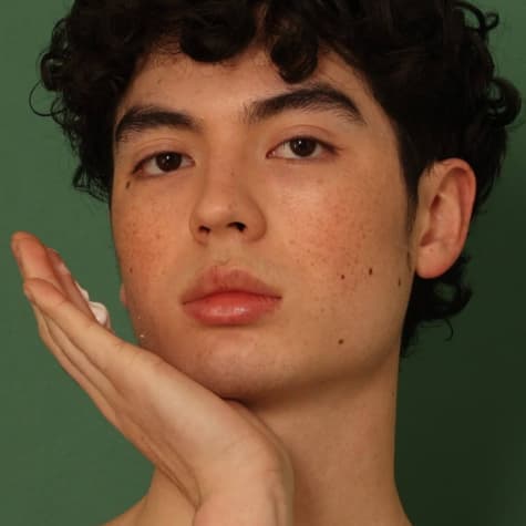 Stay Clear Beauty Victory Cream Cleanser being applied to the face — hydrating cream cleanser for dry skin, sensitive skin, moisture barrier protection, and deep cleansing without stripping.